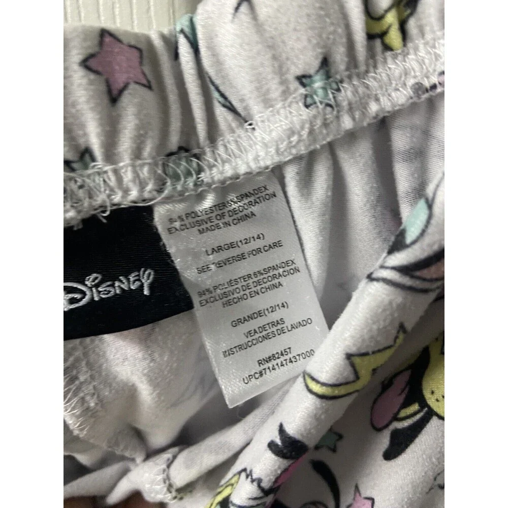 Disney Girls Large Goofy Mickey Minnie Pull On Pajama Pants